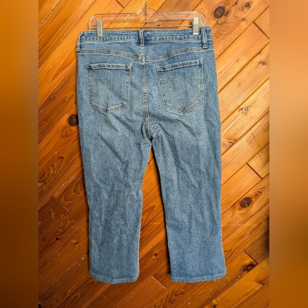 Quince Light Blue Capri Jeans Size 31 - Picture 3 of 4